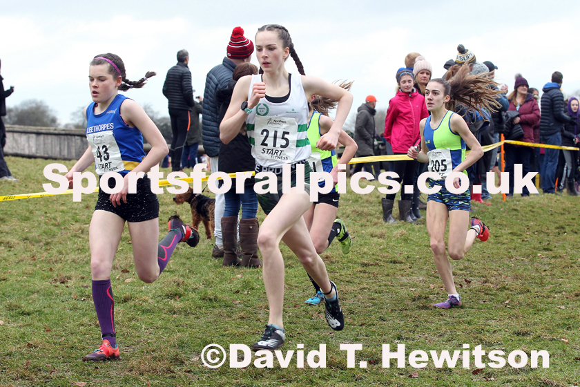 Girls under-15s Northern Cross Country Champs., Camp Hill Estate, Kirklington.  Photo: David T. Hewitson/Sports for All Pics